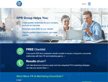 Tablet Screenshot of dprgroup.com